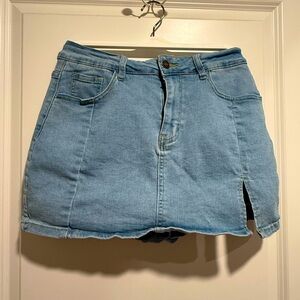 Denim Mini Skirt